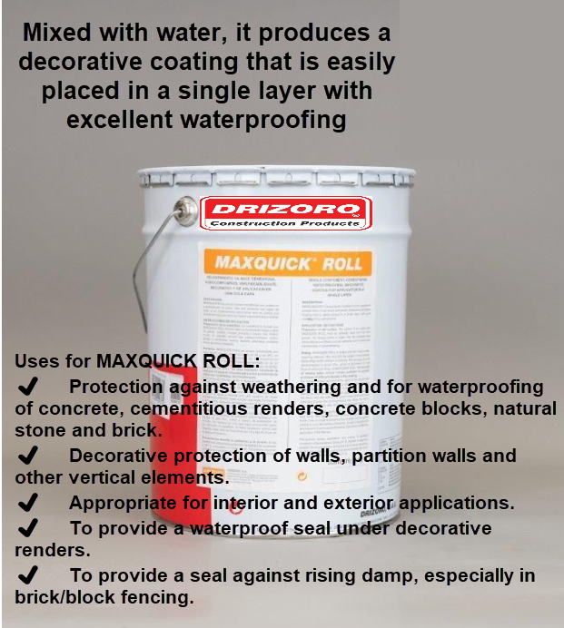 7 reasons to use Drizoro Maxquick waterproof finish